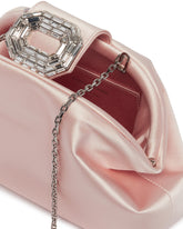 Beige Camelia Satin Clutch | PDP | Antonia