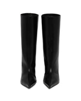 Black Fiona Leather Boots | PDP | Antonia