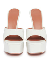 Mules Con Plateau Dalida Bianche | PDP | Antonia
