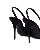 Black Satin Anok Slingbacks | PDP | Antonia