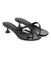 Black Juliette Thong Sandals | PDP | Antonia