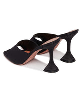 Black Lupita Satin Mules | PDP | Antonia