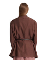 Brown Viscose Jacket | PDP | Antonia