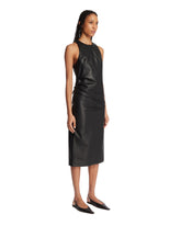 Black Pernilla Leather Midi Dress | PDP | Antonia