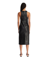Black Pernilla Leather Midi Dress | PDP | Antonia