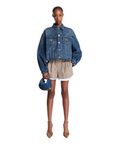 Blue Vanni Denim Bomber Jacket | PDP | Antonia