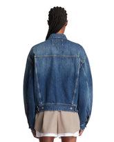 Blue Vanni Denim Bomber Jacket | PDP | Antonia