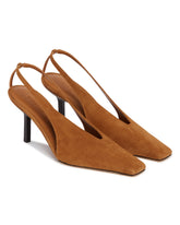 Brown Evelina Suede Slingbacks | PDP | Antonia