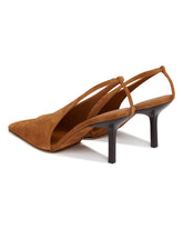 Brown Evelina Suede Slingbacks | PDP | Antonia