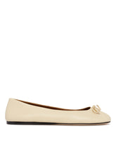 Beige Nila Leather Ballerinas | PDP | Antonia