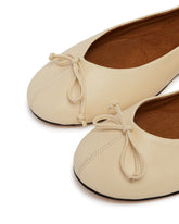 Beige Nila Leather Ballerinas | PDP | Antonia