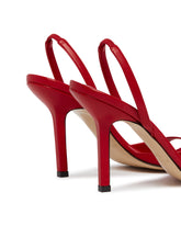 Red Giustina Leather Sandals | PDP | Antonia