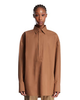 Camicia Candela In Cotone Marrone | PDP | Antonia