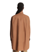 Camicia Candela In Cotone Marrone | PDP | Antonia