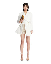 White Sculptural Blazer | PDP | Antonia