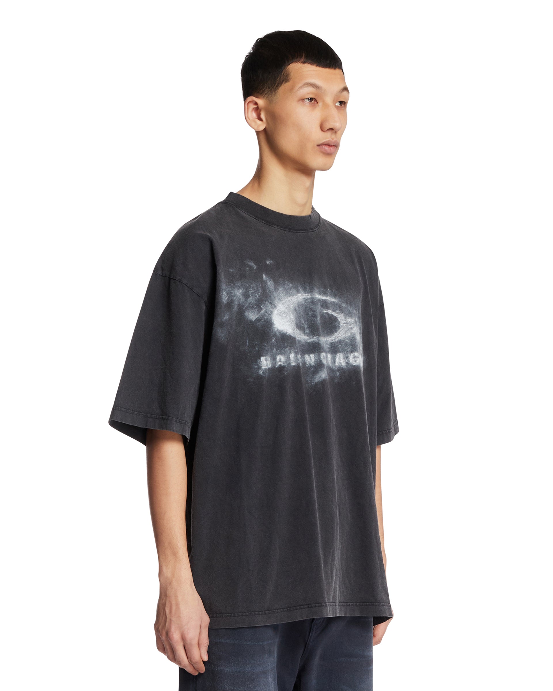 Black Crayon Loop T-Shirt | BALENCIAGA - Antonia