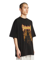 Black Logo Printed T-Shirt | PDP | Antonia