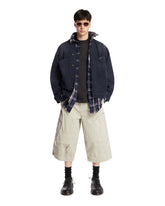 Blue Cotton Denim Patched Jacket-Shirt | PDP | Antonia