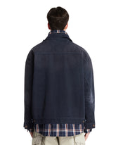 Blue Cotton Denim Patched Jacket-Shirt | PDP | Antonia