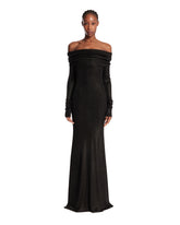 Black Off-Shoulder Maxi Dress | PDP | Antonia