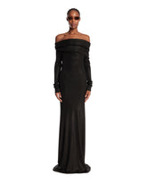 Black Off-Shoulder Maxi Dress | PDP | Antonia