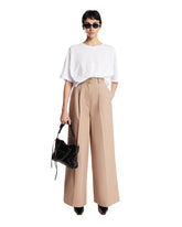 Beige Wide-Leg Pants | PDP | Antonia