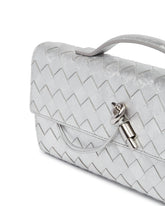 Silver Andiamo Clutch with Handle | PDP | Antonia