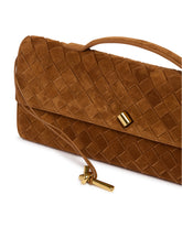 Brown Suede Andiamo Clutch | PDP | Antonia