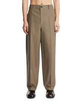 Pantaloni In Cotone Compatto Grigi | PDP | Antonia