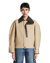 Beige Cotton Jacket | PDP | Antonia