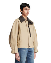 Beige Cotton Jacket | PDP | Antonia