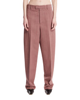Pantaloni In Lana E Lino Rosa | PDP | Antonia