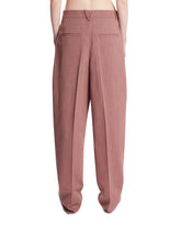 Pantaloni In Lana E Lino Rosa | PDP | Antonia