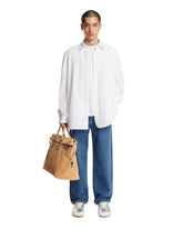 White Cotton Poplin Shirt | PDP | Antonia