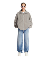 Gray Nylon Zip Jacket | PDP | Antonia