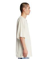 White Ribbed Relaxed T-Shirt | PDP | Antonia
