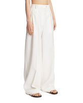 White High-Waisted Trousers | PDP | Antonia