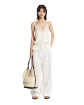 White High-Waisted Trousers | PDP | Antonia