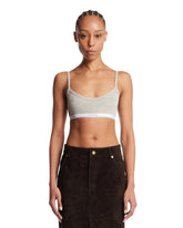 Gray Logo Brassiere Top | PDP | Antonia