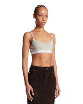 Gray Logo Brassiere Top | PDP | Antonia