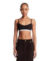 Black Logo Brassiere Top | PDP | Antonia