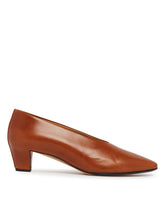 Brown Leather Pumps | PDP | Antonia