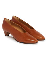 Brown Leather Pumps | PDP | Antonia