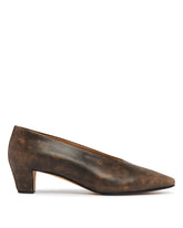 Brown Leather Pumps | PDP | Antonia