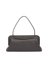 Gray Carmen Leather Shoulder Bag | PDP | Antonia