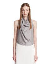 Gray Silk Top | PDP | Antonia