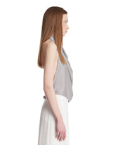 Gray Silk Top | PDP | Antonia
