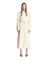 Trench In Lana Con Sciarpa Bianco | All | Antonia