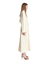 Trench In Lana Con Sciarpa Bianco | PDP | Antonia