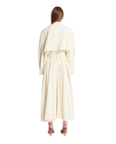 Trench In Lana Con Sciarpa Bianco | PDP | Antonia